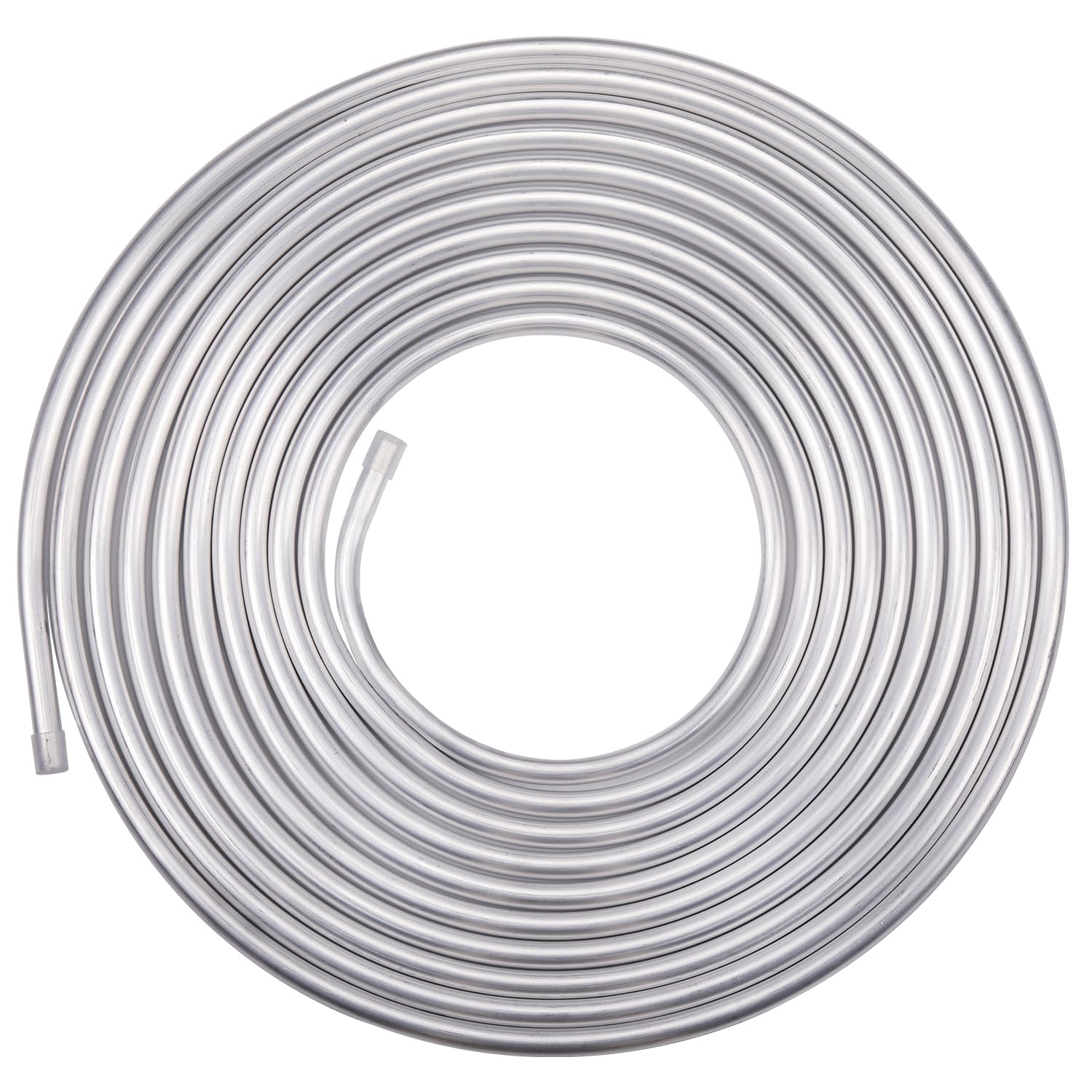 Podavelle 1/2 OD Aluminum Hard Fuel Line Hardline Tube Tubing Coil 25 Feet Roll