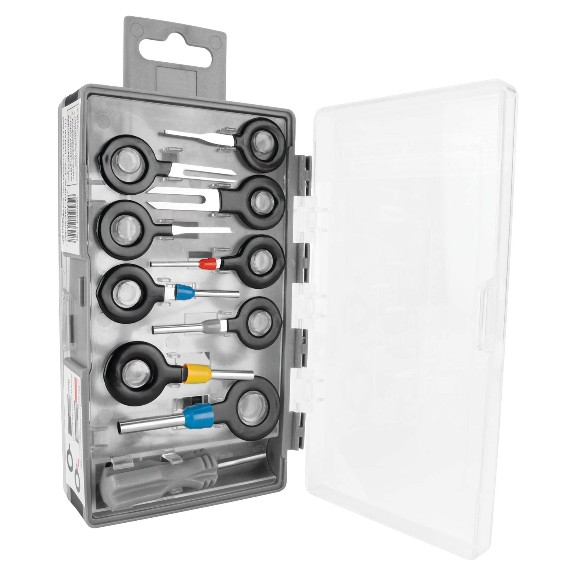 Performance Tool W9053 22 pc. Quick Release Terminal Release Kit With Weather Pack Tool & 2 Sided Flip Storage Case